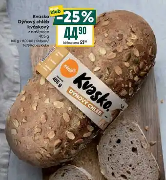 Billa Kvasko Dýňový chléb kváskový z naší pece 405g nabídka