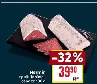 Billa Hermín z pultu lahůdek cena za 100 g nabídka