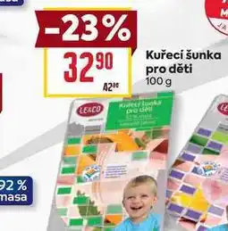 Billa Kuřecí šunka pro děti 100g nabídka