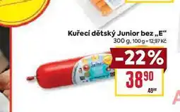 Billa Kuřecí dětský Junior bez,,E 300 g nabídka