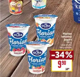 Billa Florian lahodný jogurt 150 g nabídka