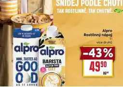 Billa Alpro Rostlinný nápoj 1l nabídka