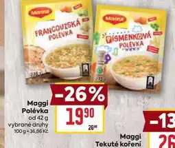 Billa Maggi Polévka od 42 g nabídka