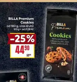 Billa BILLA Premium Cookies od 180 g nabídka