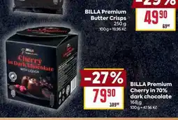 Billa BILLA Premium Cherry in 70% dark chocolate 168 g nabídka