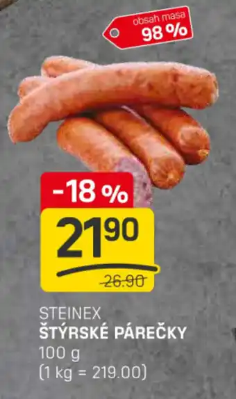 Flop Steinex štýrské párečky nabídka