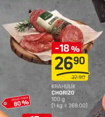 Flop Krahulík chorizo nabídka