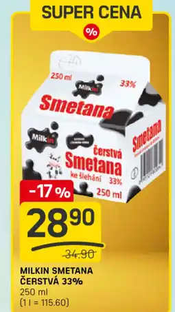 Flop Milkin smetana čerstvá 33% nabídka