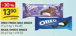 Flop Oreo fresh milk snack nabídka