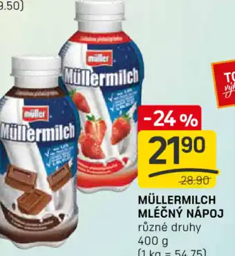 Flop MÜLLERMILCH MLÉČNÝ NÁPOJ různé druhy nabídka