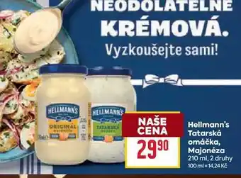 Billa Hellmann's Tatarská omáčka, Majonéza 210 ml nabídka