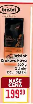 Billa Bristot Zrnková káva 500 g nabídka