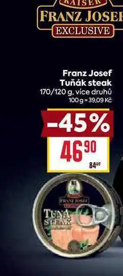 Billa Franz Josef Tuňák steak 170/120 g nabídka