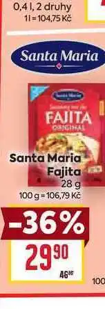 Billa Santa Maria Fajita 28 g nabídka