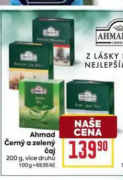 Billa Ahmad Černý a zelený čaj 200 g nabídka