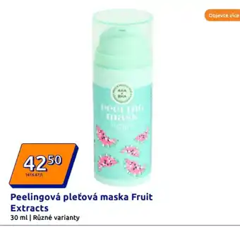 Action Peelingová pleťová maska fruit extracts nabídka