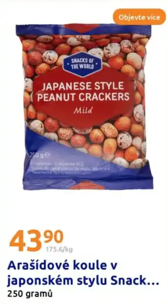 Action Arašídové koule v japonském stylu snack nabídka