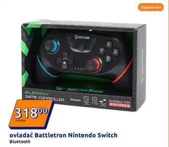 Action Ovladač battletron nintendo switch nabídka