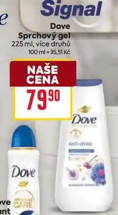 Billa Dove Sprchový gel 225 ml nabídka