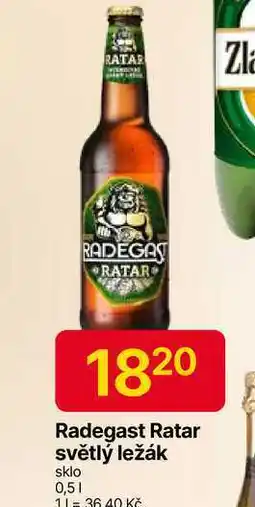 Hruška Radegast Ratar světlý ležák sklo 0,5l nabídka