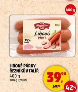 Penny Market LIBOVÉ PÁRKY ŘEZNÍKŮV TALÍŘ, 400 g nabídka