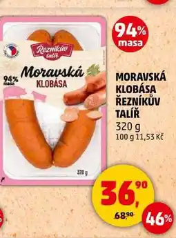 Penny Market MORAVSKÁ KLOBÁSA ŘEZNÍKŮV TALÍŘ, 320 g nabídka