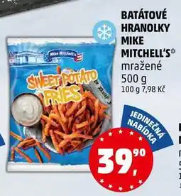 Penny Market BATÁTOVÉ HRANOLKY MIKE MITCHELL'S mražené, 500 g nabídka