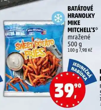 Penny Market BATÁTOVÉ HRANOLKY MIKE MITCHELL'S mražené, 500 g nabídka