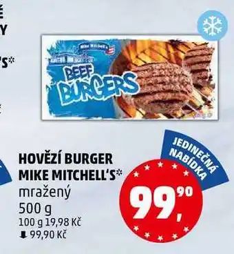 Penny Market HOVĚZÍ BURGER MIKE MITCHELL'S mražený, 500 g nabídka