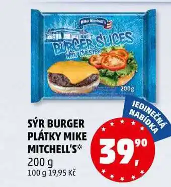 Penny Market SÝR BURGER PLÁTKY MIKE MITCHELL'S, 200 g nabídka