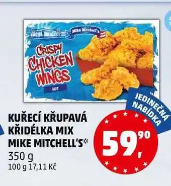 Penny Market KUŘECÍ KŘUPAVÁ KŘIDÉLKA MIX MIKE MITCHELL'S, 350 g nabídka