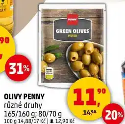 Penny Market OLIVY PENNY různé druhy, 165/160 g nabídka