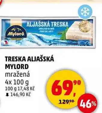 Penny Market TRESKA ALJAŠSKÁ MYLORD mražená, 4x 100 g nabídka