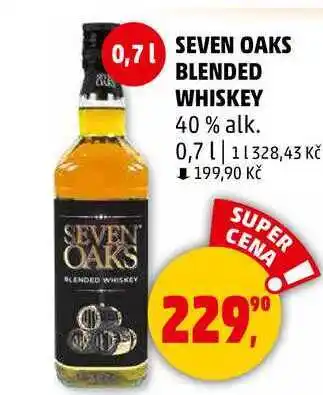 Penny Market SEVEN OAKS BLENDED WHISKEY 40 % alk., 0,7 l nabídka