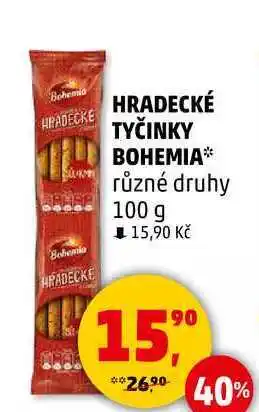 Penny Market HRADECKÉ TYČINKY BOHEMIA, 100 g nabídka