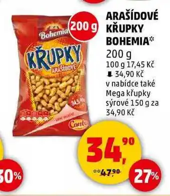 Penny Market ARAŠÍDOVÉ KŘUPKY BOHEMIA, 200 g nabídka