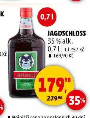 Penny Market JAGDSCHLOSS 35% alk., 0,7 l nabídka