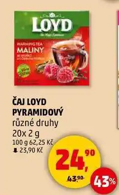 Penny Market ČAJ LOYD PYRAMIDOVÝ různé druhy, 20x 2 g nabídka