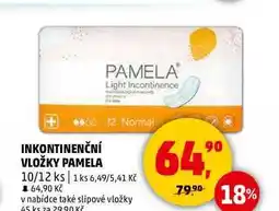 Penny Market INKONTINENČNÍ VLOŽKY PAMELA, 10/12 ks nabídka