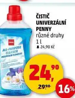 Penny Market ČISTIČ UNIVERZÁLNÍ PENNY různé druhy, 1 l nabídka