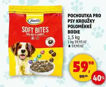 Penny Market POCHOUTKA PRO PSY KROUŽKY POLOMĚKKÉ BODIE, 1,5 kg nabídka