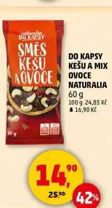 Penny Market DO KAPSY KEŠU A MIX OVOCE NATURALIA, 60 g nabídka