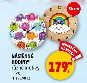 Penny Market NÁSTĚNNÉ HODINYrůzné motivy, 1 ks nabídka