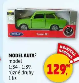 Penny Market MODEL AUTA model 1:34 1:39, různé druhy, 1 ks nabídka