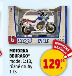 Penny Market MOTORKA BBURAGO model 1:18, různé druhy, 1 ks nabídka