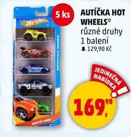 Penny Market AUTÍČKA HOT WHEELS různé druhy, 1 balení nabídka