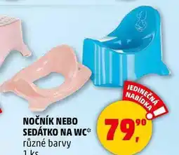 Penny Market NOČNÍK NEBO SEDÁTKO NA WC různé barvy, 1 ks nabídka