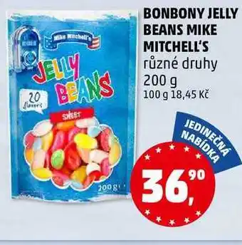 Penny Market BONBONY JELLY BEANS MIKE MITCHELL'S různé druhy, 200 g nabídka