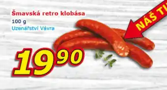 ESO MARKET Šmavská retro klobása nabídka