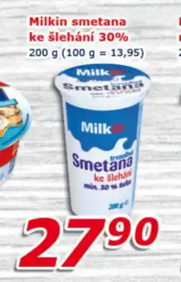 ESO MARKET MILKIN Smetana ke šlehán 30% nabídka